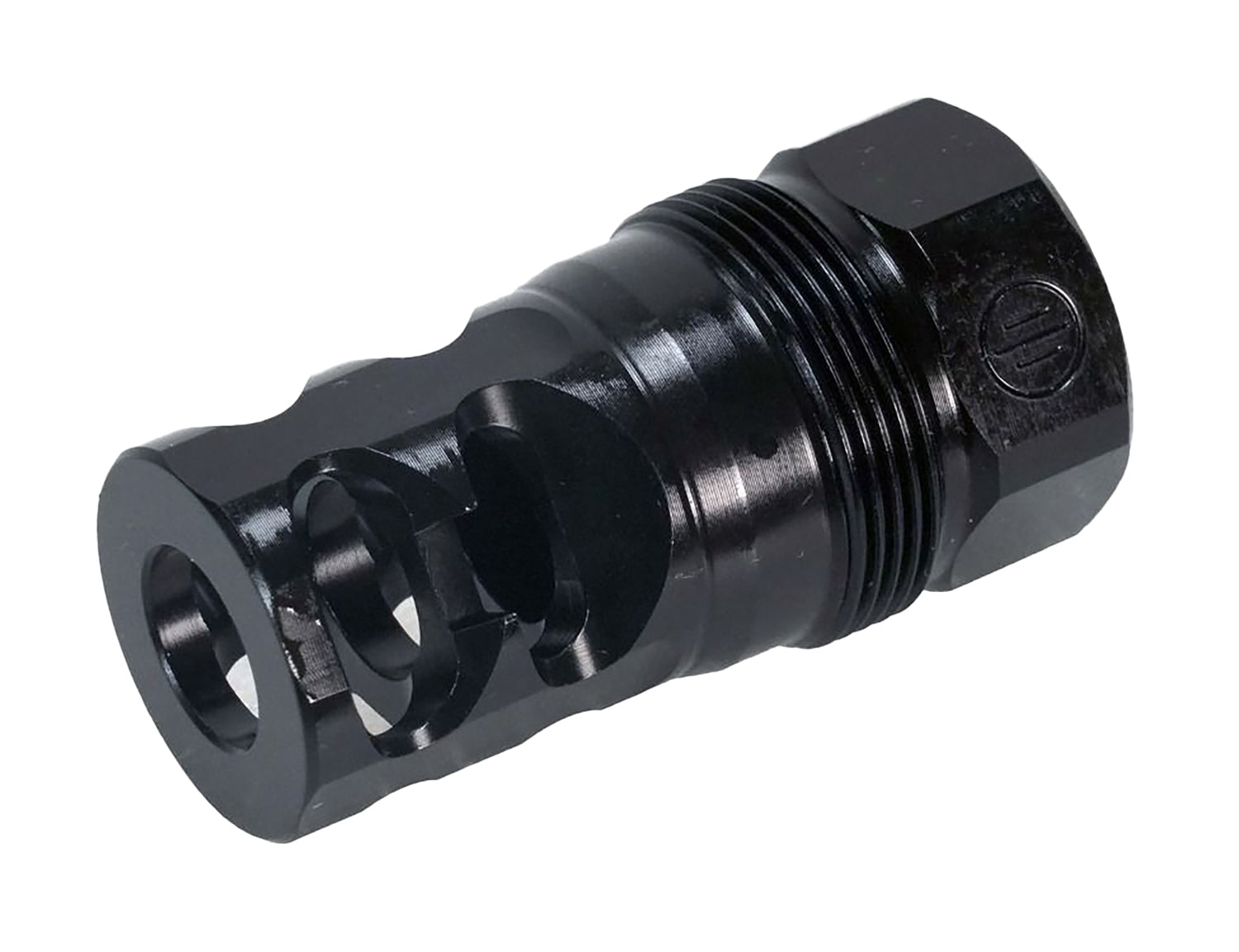 Primary Weapons FRC Two-Port Compensator Black 1/2"-28 Threads 1.80in OAL for .223 Rem
