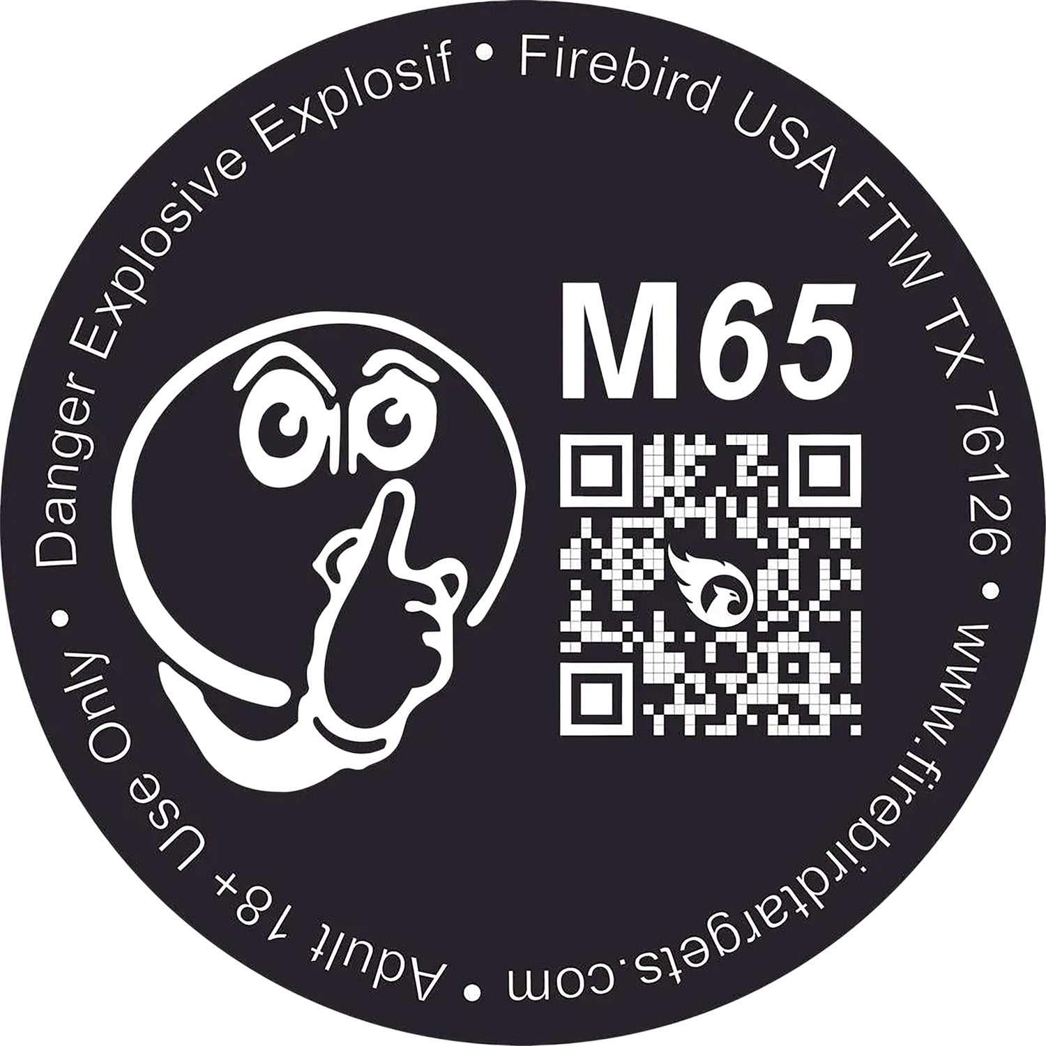 Firebird USA M65 65mm Low-Noise Moderated Detonating Reactive Shooting Target 10 Pack