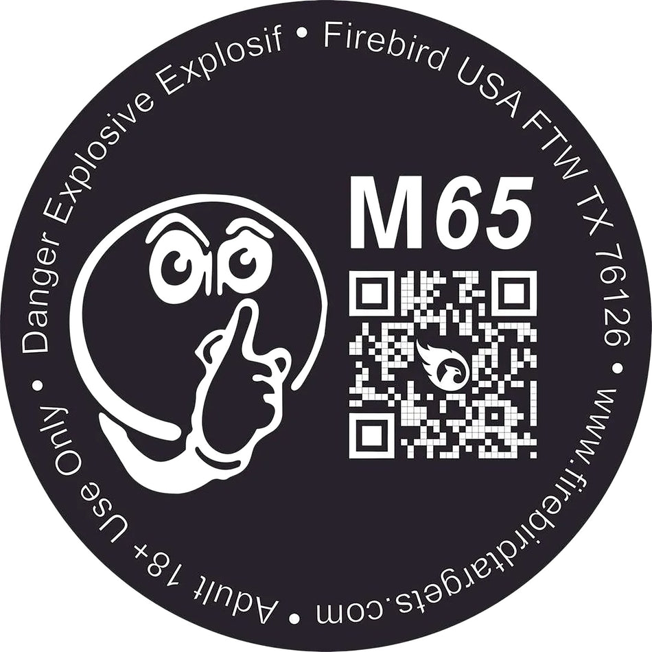 Firebird USA M65 65mm Low-Noise Moderated Detonating Reactive Shooting Target 10 Pack