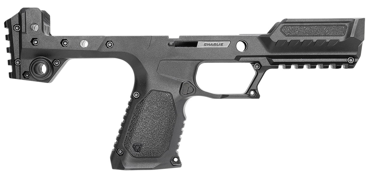 Strike Industries SMCCP320FRAMEBLK SMC Charlie Black Grip Module Compatible with SIG P320