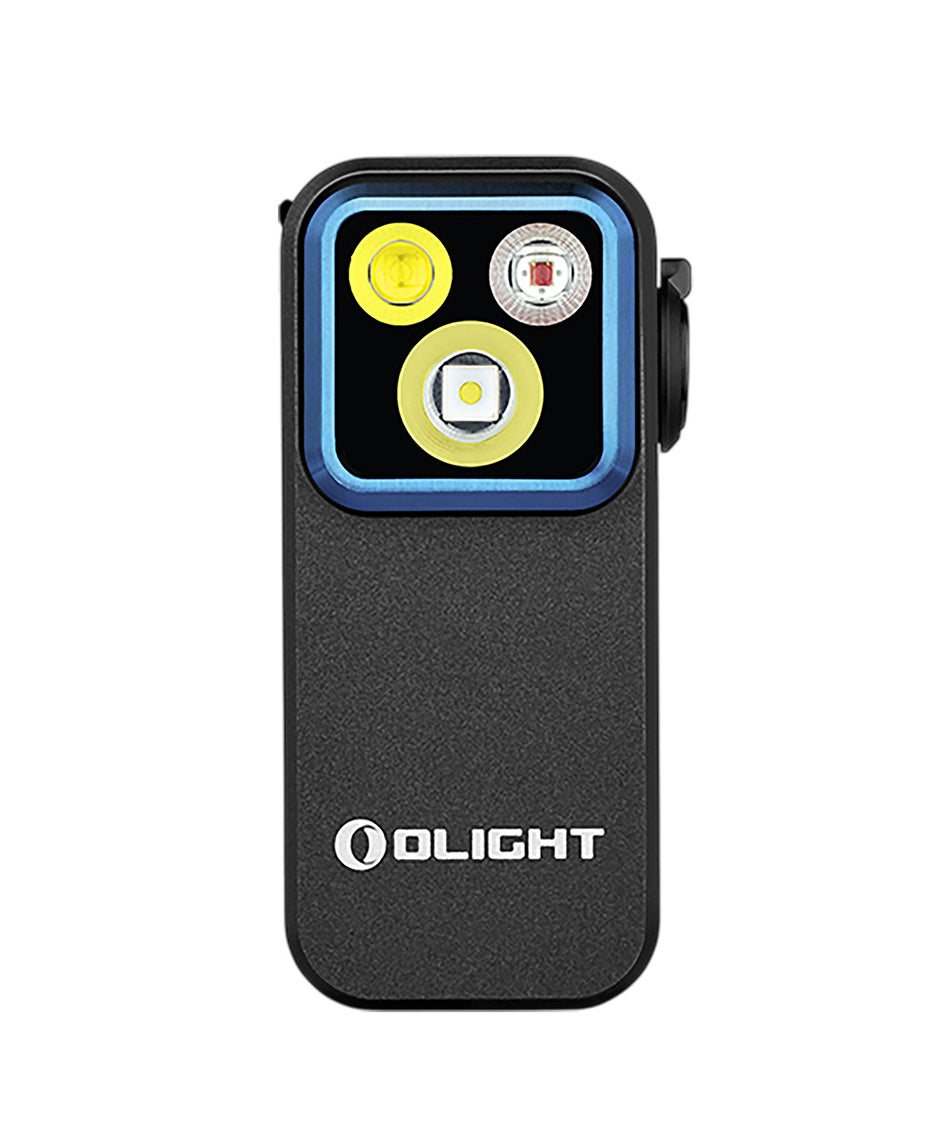 Olightstore USA OCLIPPROBLK Oclip Pro Black Aluminum LED Flashlight 500/380/40 Lumens