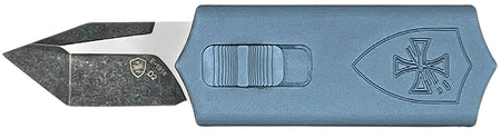 Templar Knife Sentinel Money Clip Side-Slider OTF 1.88" Tanto Blade Powder Coated D2 Steel Blue Anodized Handle