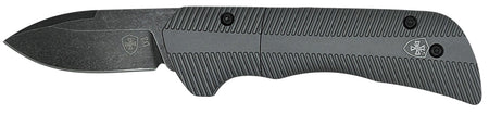 Templar Knife Cali Auto Assist 1.90" Folder Drop Point Stonewashed D2 Blade Gunmetal Anodized Aluminum Handle