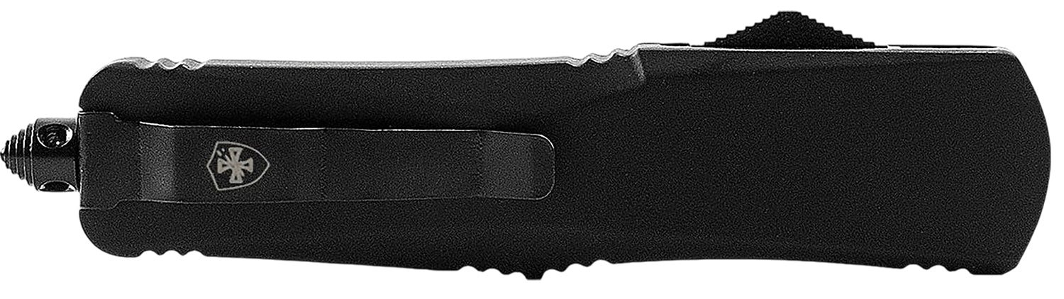 Templar Knife Gen II Slim 3.43" Out-The-Front Drop Point Plain 440C Stainless Blade Rubber Handle Glass Breaker