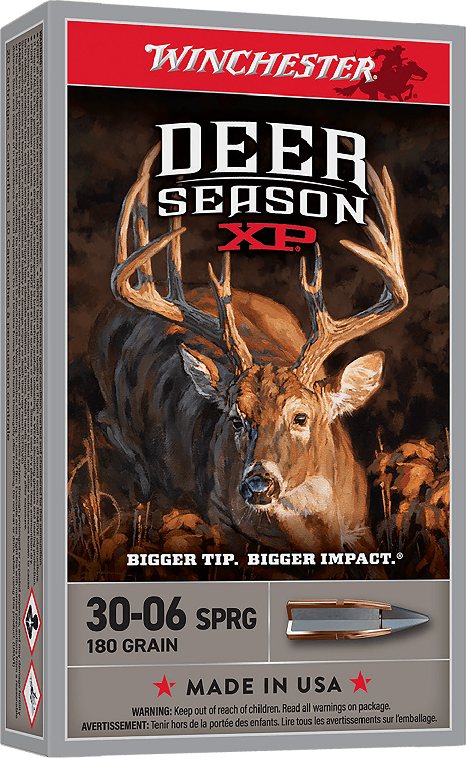 Winchester .30-06 Springfield DEER SEASON XP 180 grain Polymer Tip ammunition