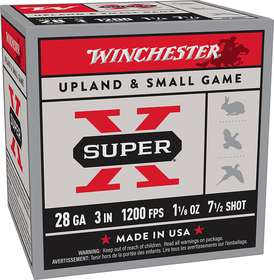 Winchester 28 Gauge Shotgun Ammo  3 in 1-1/8 oz #7.5