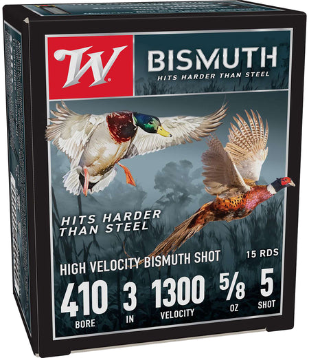 Winchester .410 Bore Shotgun Ammo BISMUTH 2.75 in 9/16 oz #5