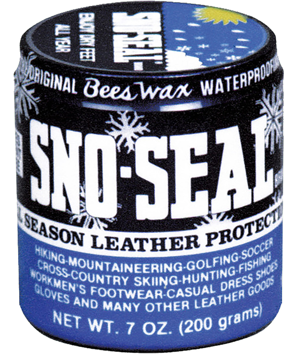 Atsko Sno-Seal Original Beeswax Waterproofing 8 oz Jar for Boots and Tent Seams