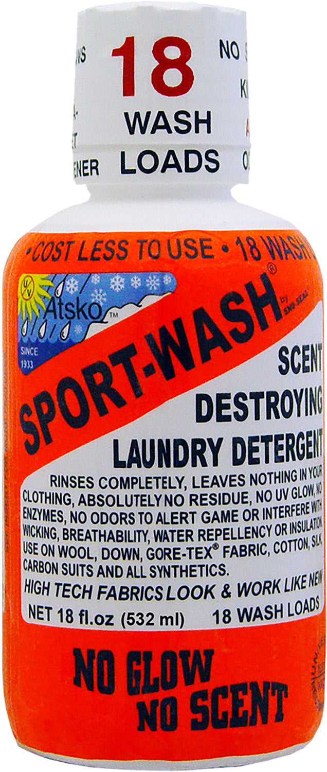 Atsko 1338 Sport Wash Performance Laundry Detergent 18 Ounce 18 Load Bottle