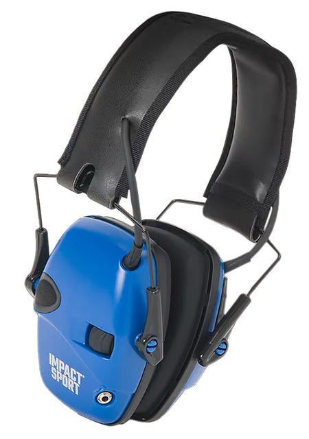 Howard Leight R-02529 Impact Sport Electronic Hearing Protection Muff Real Blue Shooting