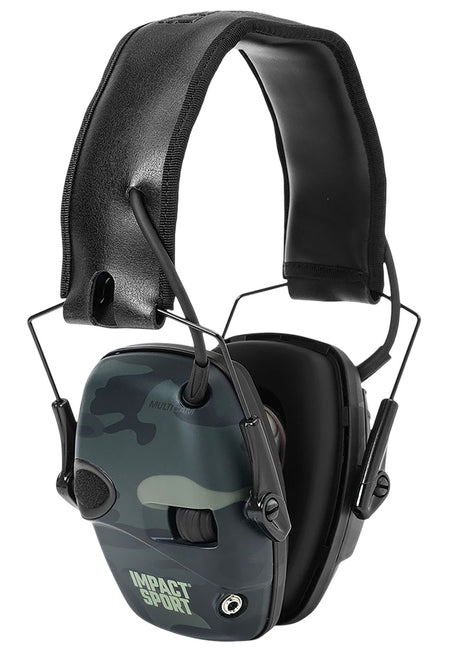 Impact Sport Electronic Muffs MultiCam Black NRR 22 dB by Howard Leight