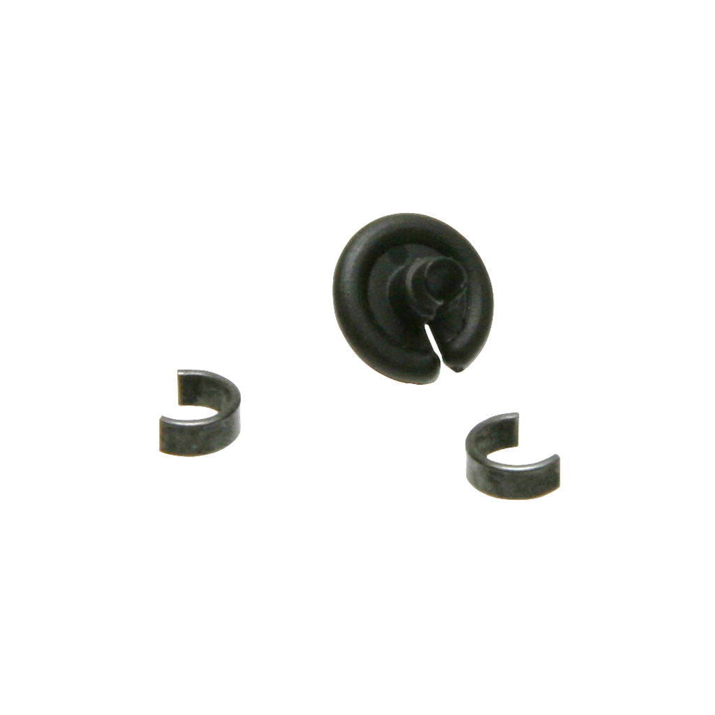 October Mountain 3/8 in. Slotted Archery Kisser Button Black