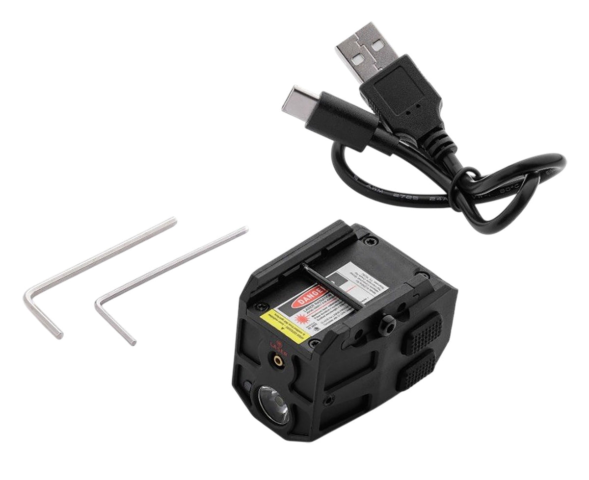 Alliance Consumer Group IPRMLT0003 Mycro Rail Mount Weapon Light 300 Lumens Green Laser USB Rechargeable