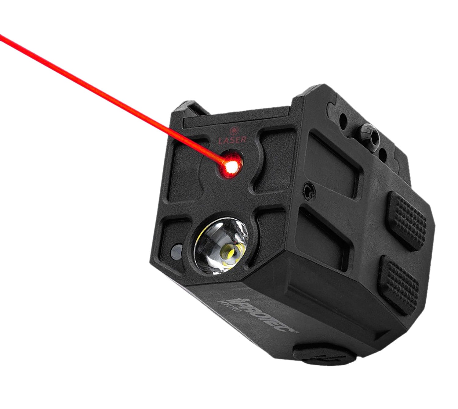 Alliance Consumer Group IPRMLT0004 Mycro Rail Mount Weapon Light 300 Lumens Red Laser USB Rechargeable