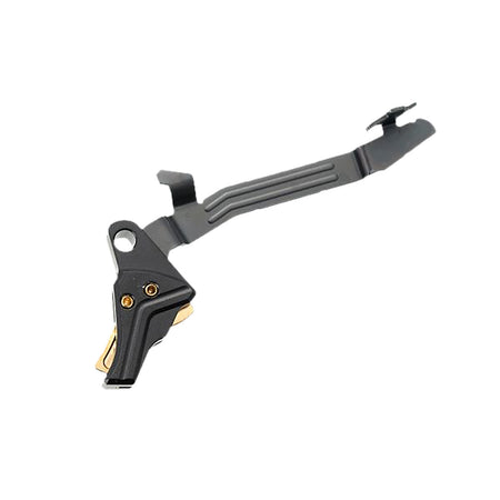Tyrant CNC ITTS Aftermarket Trigger Glock 43/43x/48 Black Frame Gold Bar