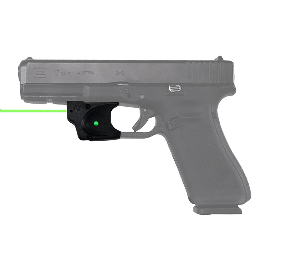 Viridian 9120091 Green Laser Trigger Guard Mount for Glock 17/19/34/45/47 Black