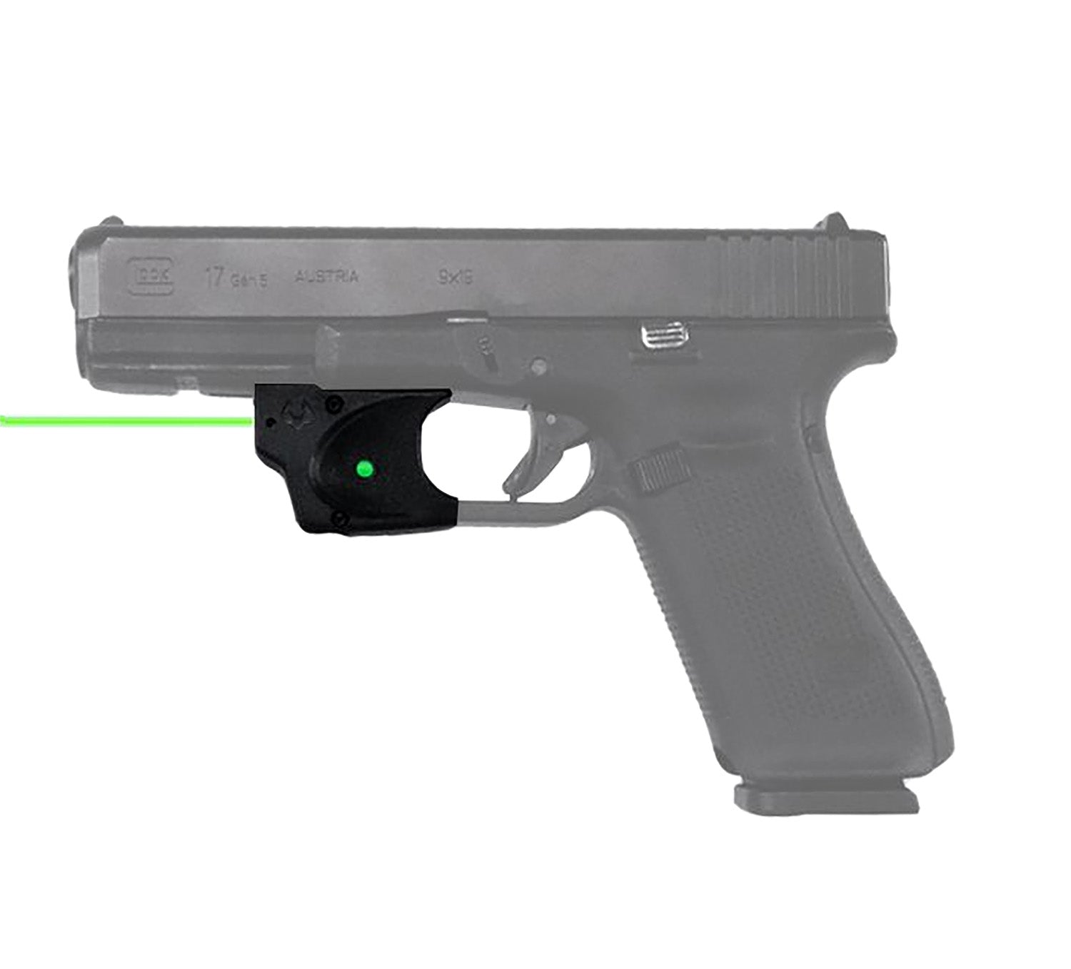 Viridian 9120091 Green Laser Trigger Guard Mount for Glock 17/19/34/45/47 Black