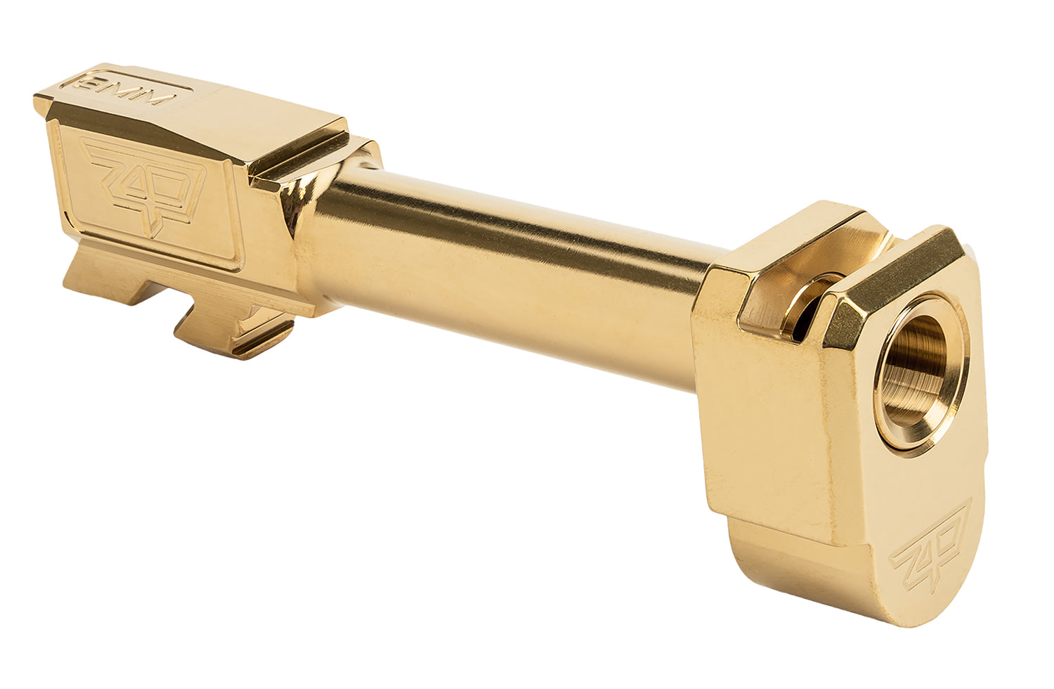 Zaffiri Precision ZP.43BTCG 9mm Threadless Compensator Barrel for Glock 43/43X Gold SS