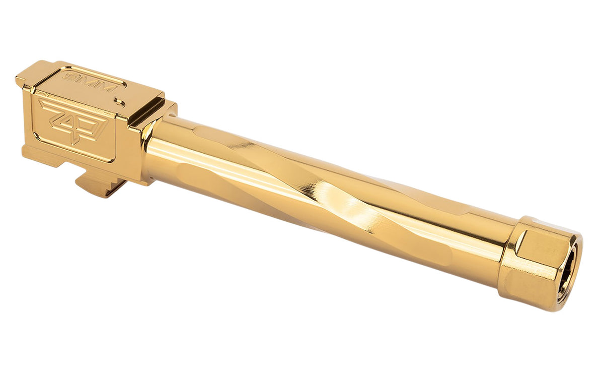 Zaffiri Precision ZP.17G5BTG 9mm Match Barrel for Glock 17 Gen 5 Gold 416R Stainless
