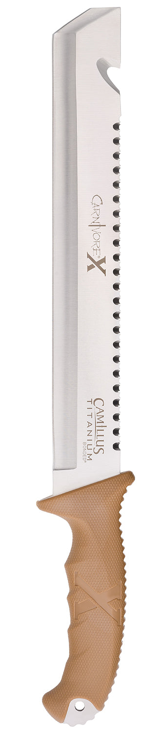 CAM 19236 Carnivore X 12" Fixed Blade Machete, Clamshell Package