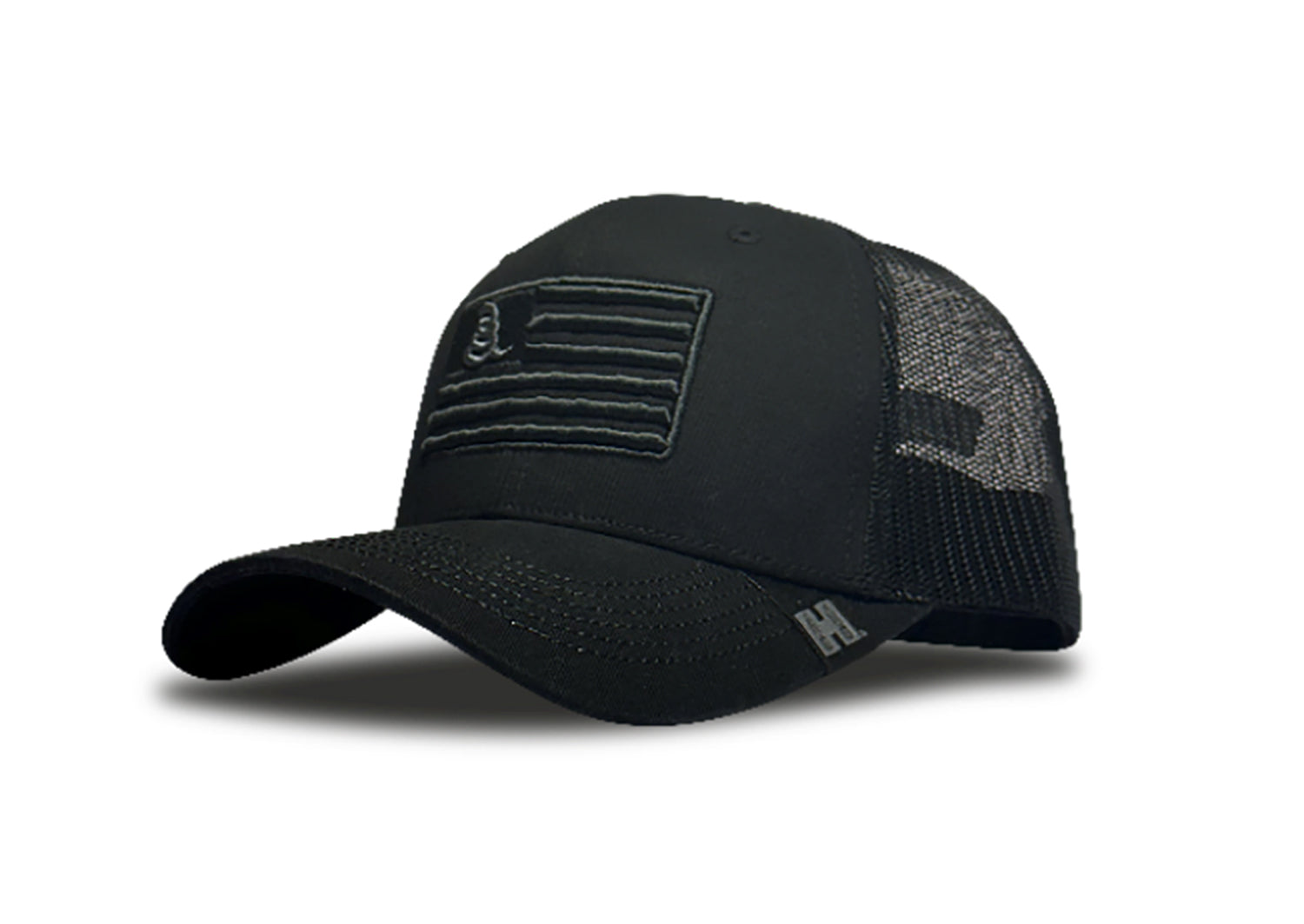 Hornady Gear Black Gadsden Flag Trucker Cap 33290