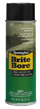 Remington Brite Bore Cleaner - 6oz Aerosol, Case of 6, Dissolves Carbon & Copper