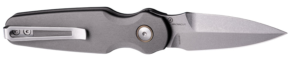 Hogue 64233 Ballista-II Auto Folder 2.6" Bayonet Blade Aluminum Gray