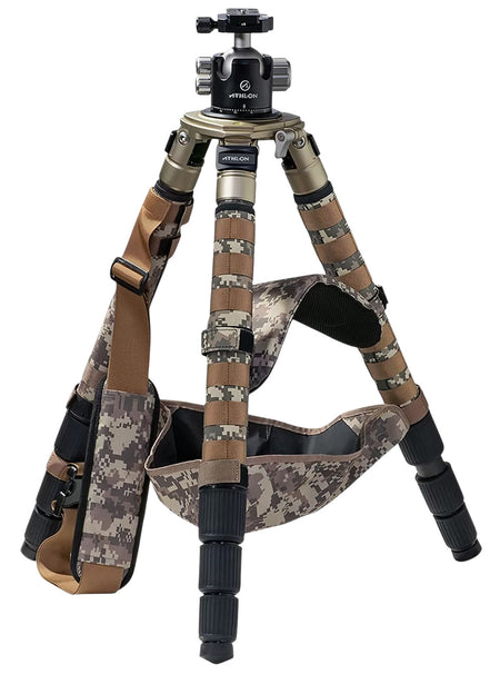 Athlon 706007 Midas CF32 Carbon Fiber Shooting Tripod with Bowl Mount Ball Head and Spiked Feet