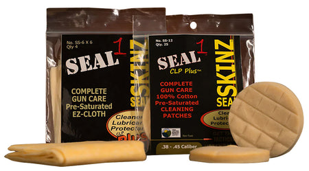 Seal 1 SS-12 Seal SKINZ 1.75" Cotton Cleaning Patches 270-30 Cal
