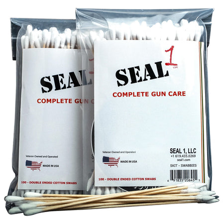 Seal 1 SWABBIES Universal Cotton Swabs for Firearm Cleaning