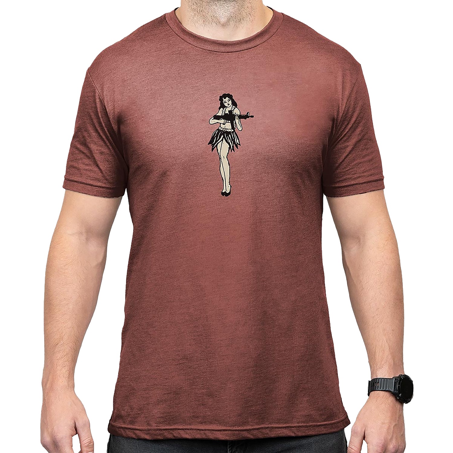 Magpul Hula Girl Redrock Heather Blend Short Sleeve T-Shirt 2XL
