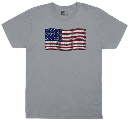 Magpul American Flag Charcoal Gray Blend Short Sleeve T-Shirt Small