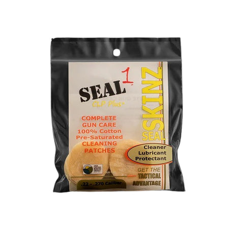 Seal 1 SS-10 Seal SKINZ 1.75" Cotton Gun Cleaning Patches 270-30 Cal