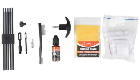 Tapco TAP22082 Universal Gun Cleaning Kit 22 Cal through 12 Gauge Black
