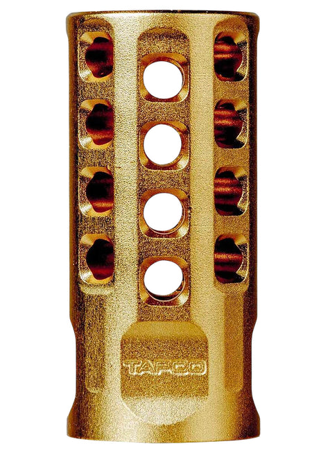 Tapco TAP22032 22LR Gold Anodized Muzzle Brake 1/2"x28 .920" Diameter