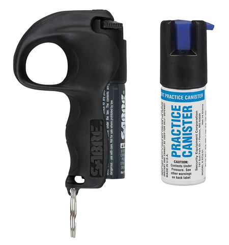 Sabre PBBKOCSTU04 Black Quick Grip Pepper Spray Canister 0.54oz 12ft