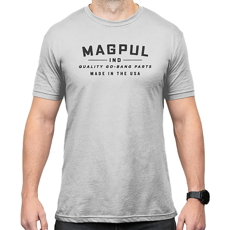 Magpul Go Bang Parts Stone Gray Heather Blend Short Sleeve T-Shirt 2XL