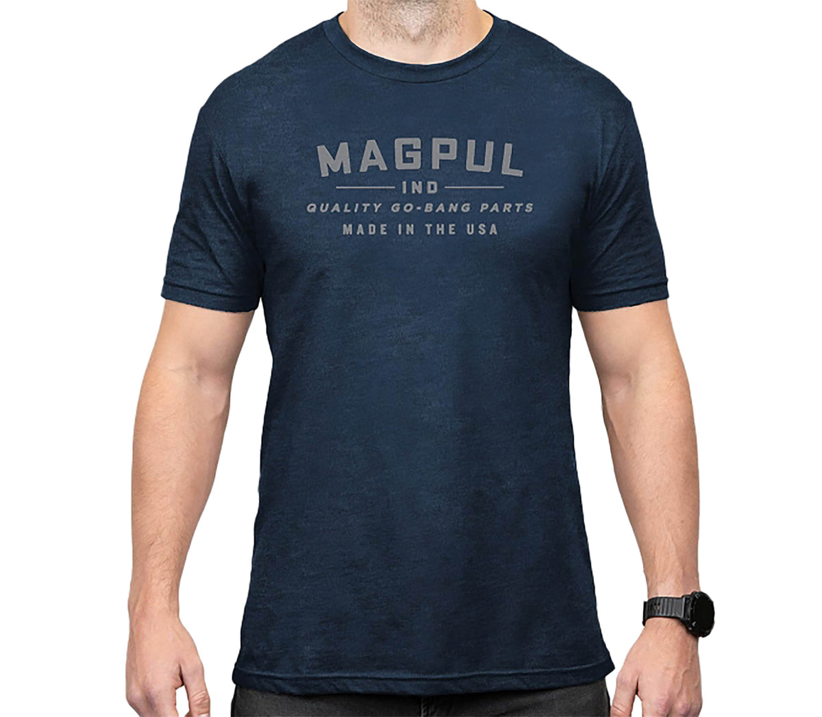 Magpul Go Bang Parts Navy Heather Short Sleeve Shirt Size 3XL