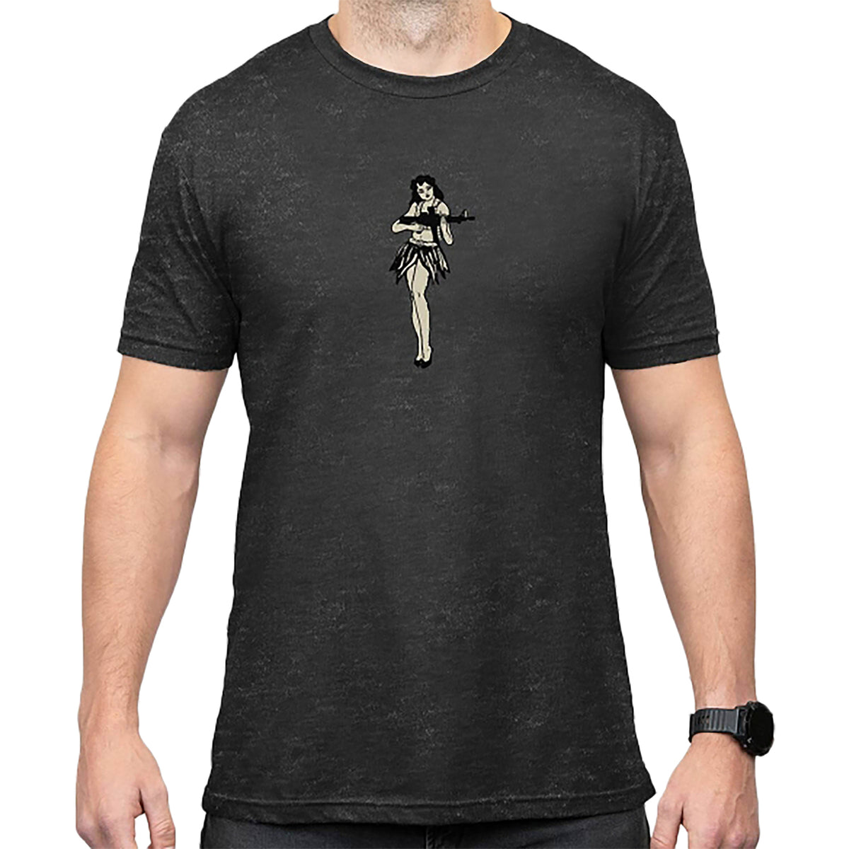 Magpul Hula Girl CVC Short Sleeve Shirt Charcoal Gray Size Medium