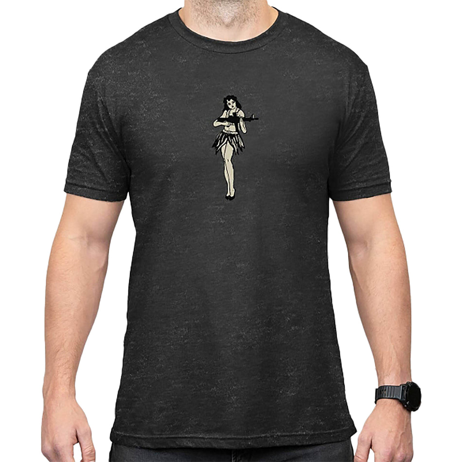 Magpul Hula Girl CVC Short Sleeve Shirt Charcoal Gray Size Medium