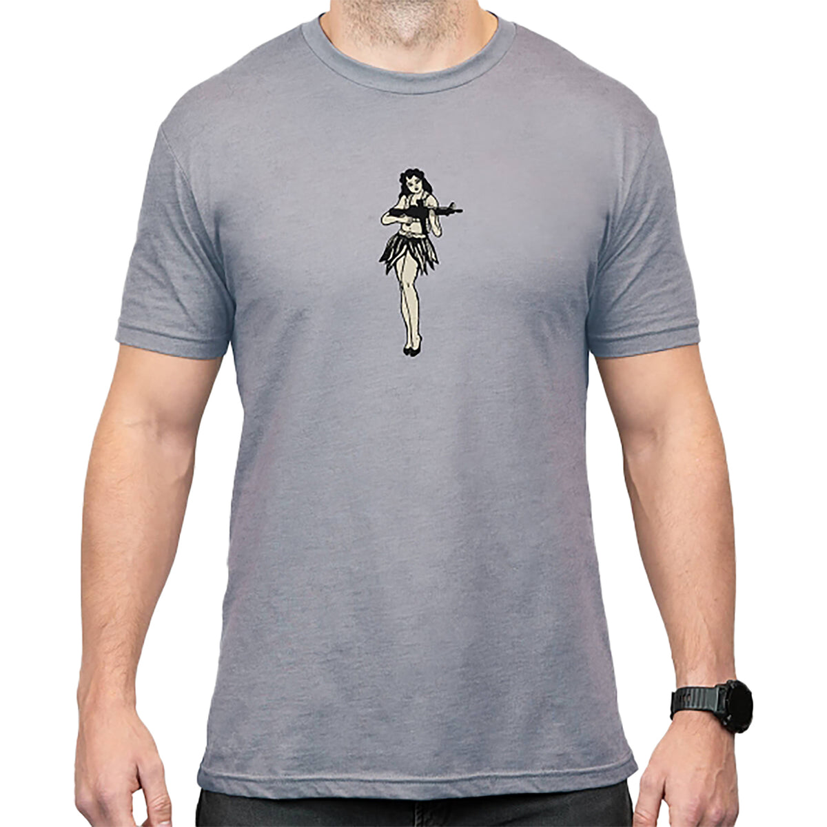 Magpul Hula Girl CVC Short Sleeve Shirt Stone Gray Heather Size XL