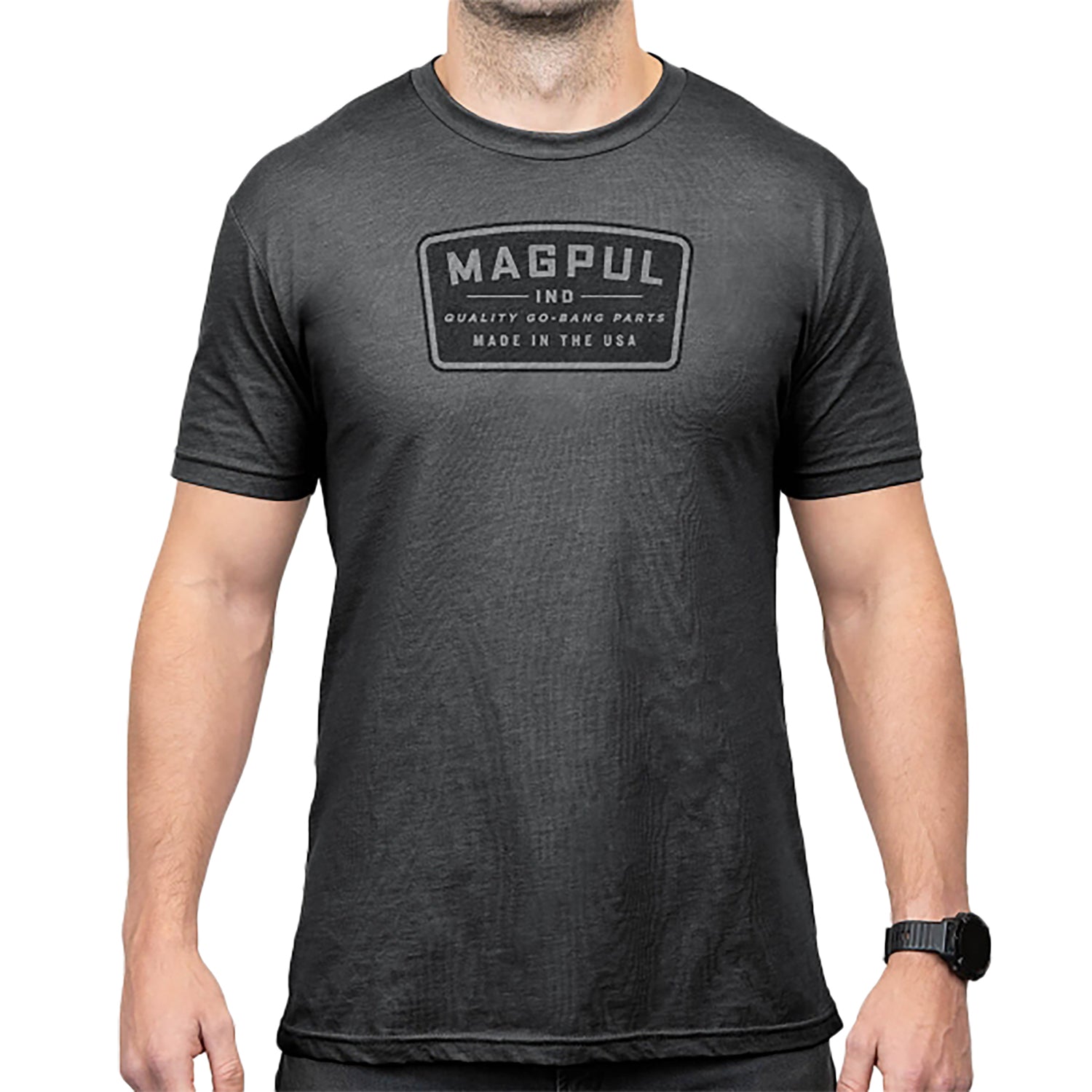 Magpul Go Bang Parts Charcoal Gray CVC Short Sleeve Shirt Size Large