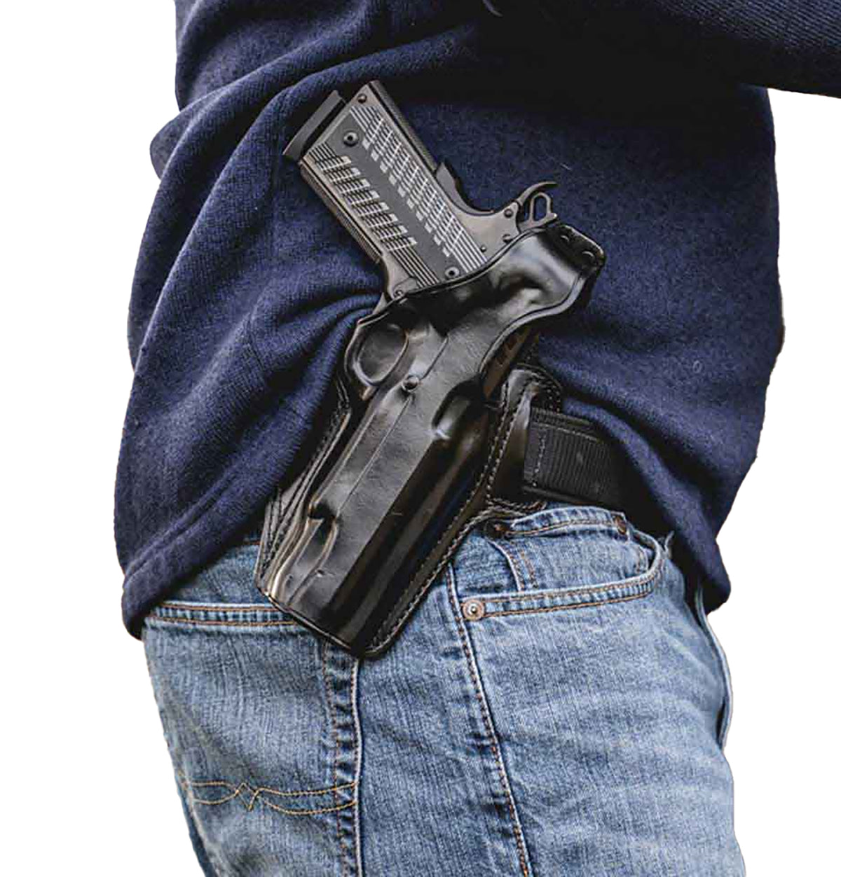 Galco FL894RB Fletch OWB High Ride Black Steerhide Belt Holster Sig P365 X Macro Right Hand