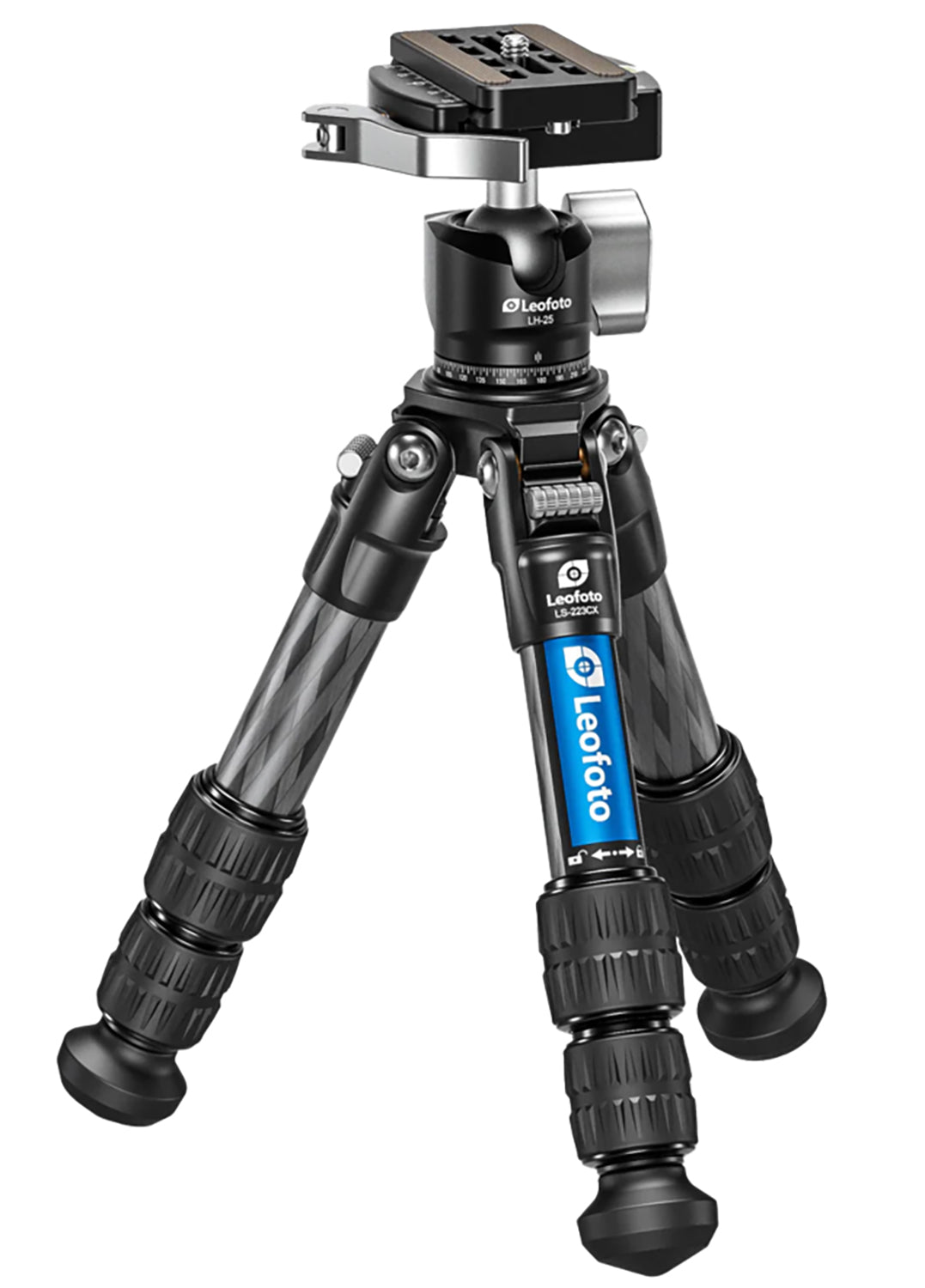 Leofoto USA LS-223CX+LH-25 Carbon Fiber Tripod with Ball Head Black Aluminum