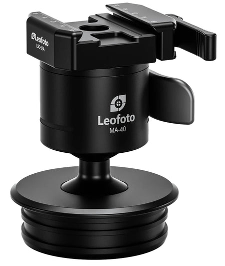 Leofoto USA MAB-75X Standalone Ball Head Black Aluminum