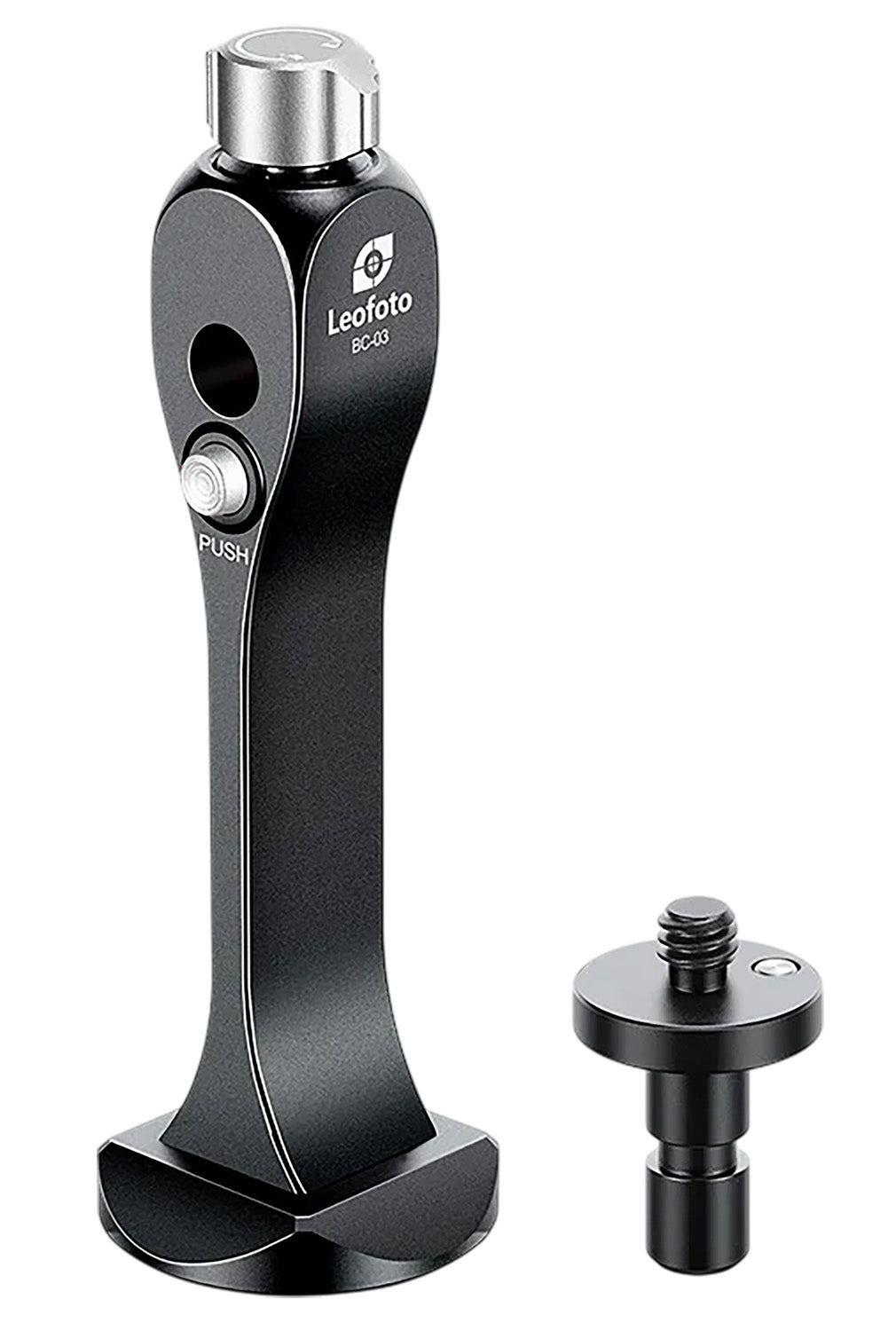 Leofoto BC-03 Black 1.26" Binocular Dovetail Tripod Adapter with Safety Lock