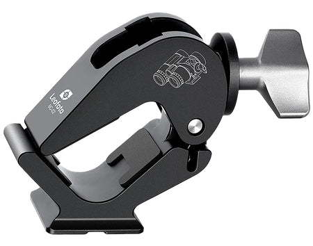 Leofoto BC-02 Arca-Compatible Binocular Adapter Black Dovetail Mount