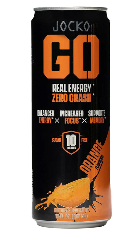 Jocko Fuel Orange Energy Drinks 12 oz 12 Pack