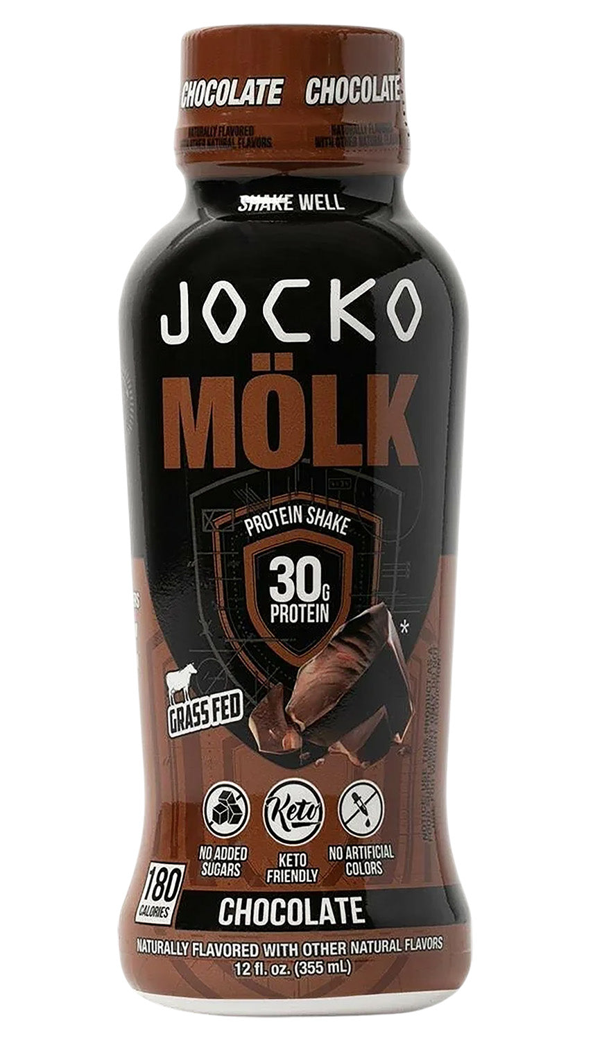 Jocko Fuel Chocolate Protein Shakes 12 oz 12 Pack