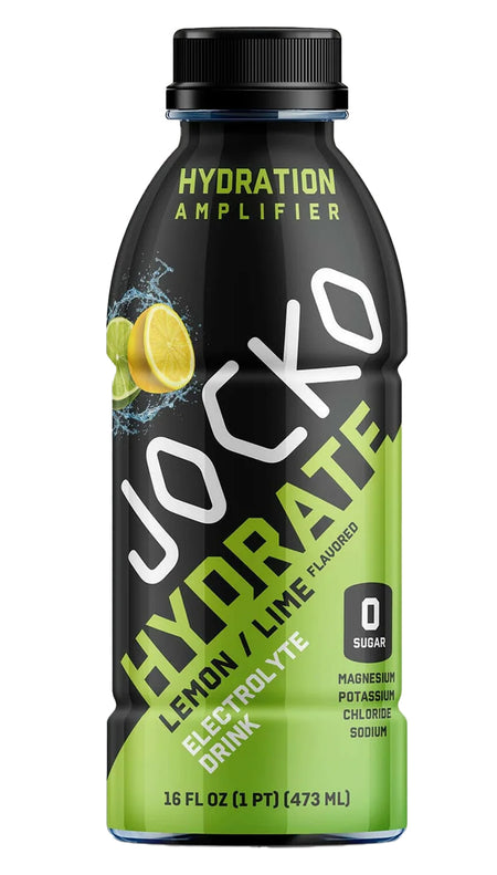 Jocko Fuel Lemon Lime Hydration Drinks 16 oz 12 Pack